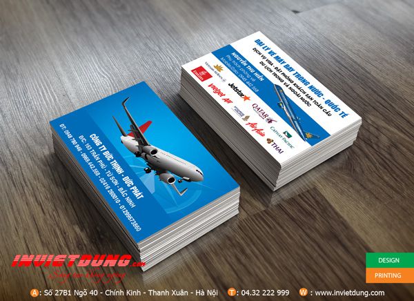 card visit bán vé máy bay trong nước- quốc tế